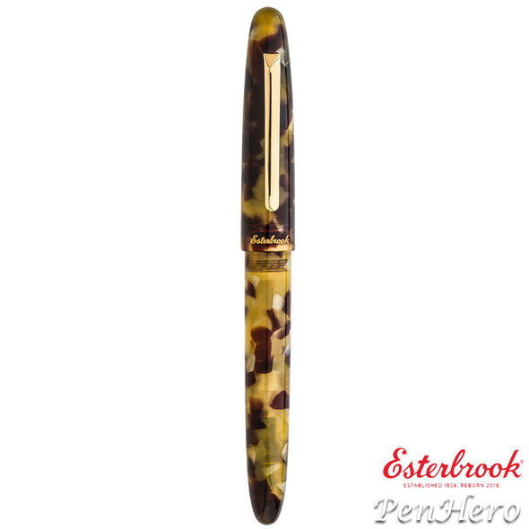 Esterbrook Estie Tortoise Gold Plate Trim Fountain Pen Medium E136-M