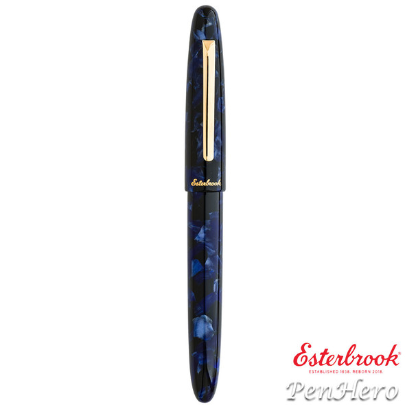 Esterbrook Estie Cobalt Gold Plate Trim Fountain Pen Medium E156-M