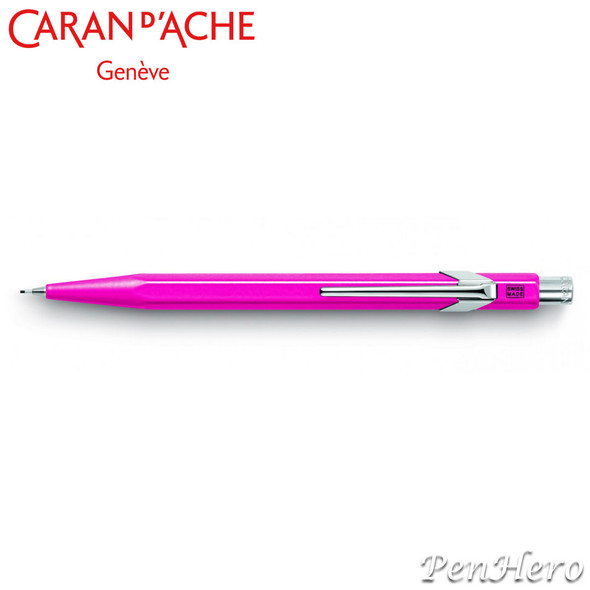 Caran d'Ache 844 Metal Flourescent Purple 0.7mm Mechanical Pencil 844.090