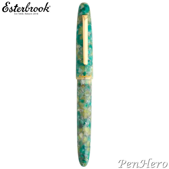 Esterbrook Estie Sea Glass Gold Plate Trim Fountain Pen 1.1 Stub