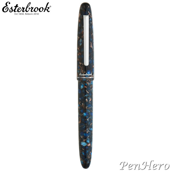 Esterbrook Estie Nouveau Bleu Palladium Plate Trim Fountain Pen Broad