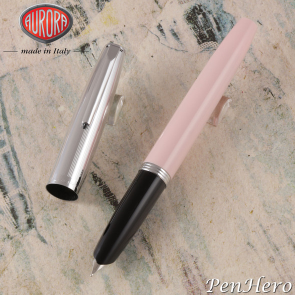 Aurora Duo Cart Pink Fountain Pen Medium Nib DC57-CPM