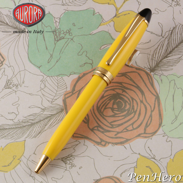 Aurora Ipsilon Yellow Ballpoint Pen B31-Y