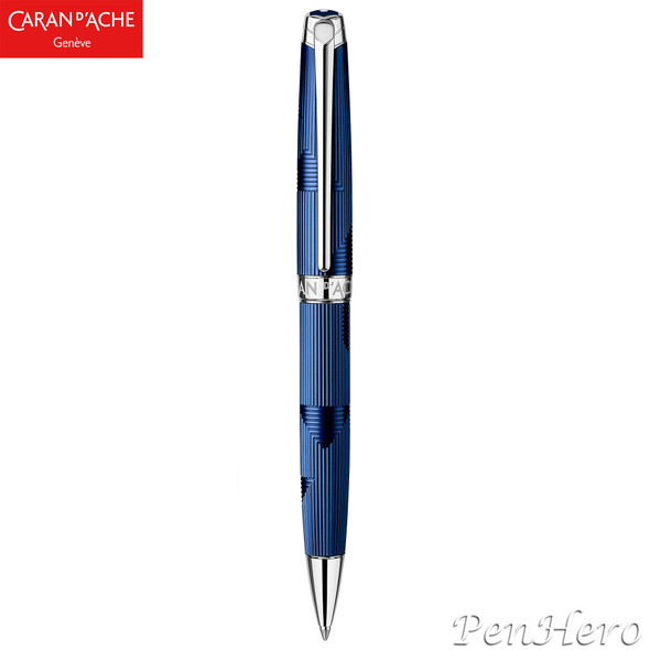 Caran d'Ache Leman Bleu Marin Ballpoint Pen 4789.169