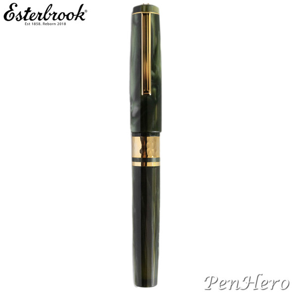 Esterbrook Model J Palm Green Gold Plate Trim Fountain Pen Medium EBJPG-M