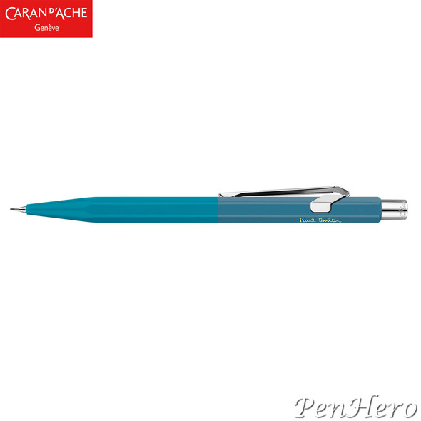 Caran d'Ache 844 PAUL SMITH Cyan Blue & Steel Blue Limited Edition 0.5 mm Pencil