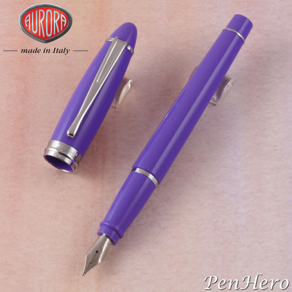 Aurora Ipsilon Spring Primavera Purple Fountain Pen Extra Fine Nib B11-CVI-EF