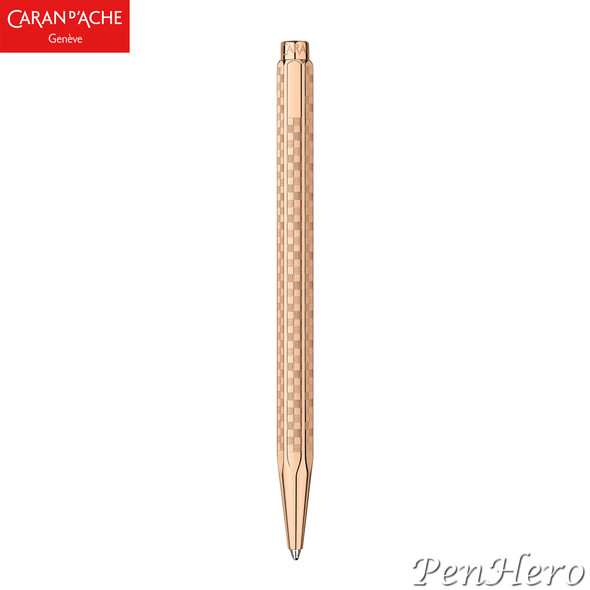 Caran d'Ache Ecridor Damier Rose Gold-coated Ballpoint Pen