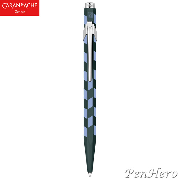 Caran d'Ache 849 Mosaic Spruce Green Ballpoint Pen