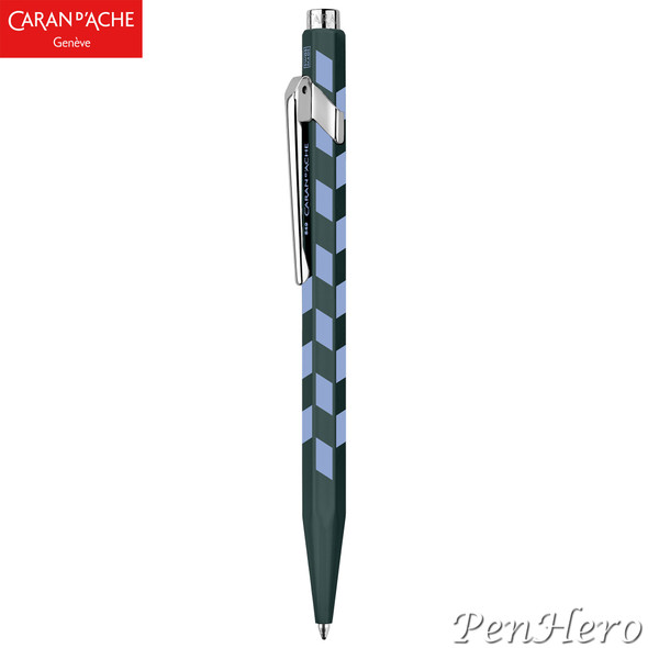 Caran d'Ache 849 Mosaic Spruce Green Ballpoint Pen