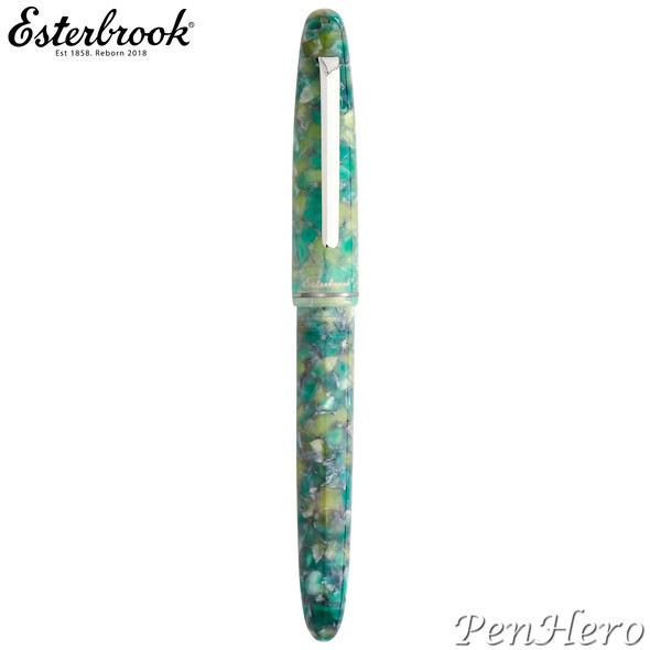 Esterbrook Estie Sea Glass Palladium Plate Trim Fountain Pen Extra Fine Flex