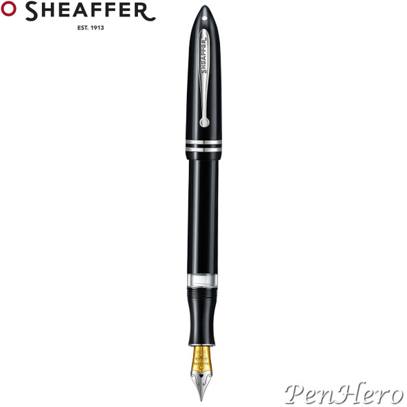Sheaffer Balance III Black with Chrome Plated Trim Piston-Fill Fountain Pen Extra Fine