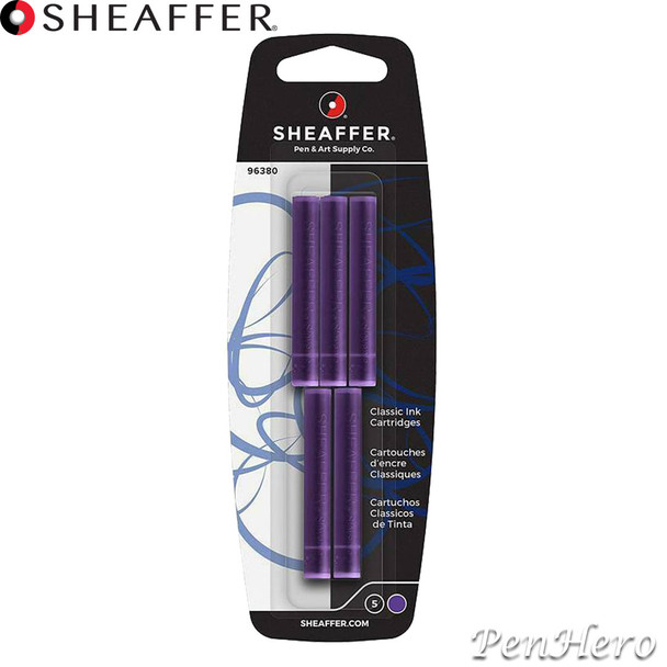 Sheaffer Skrip Ink Cartridges Purple - Pack of Five
