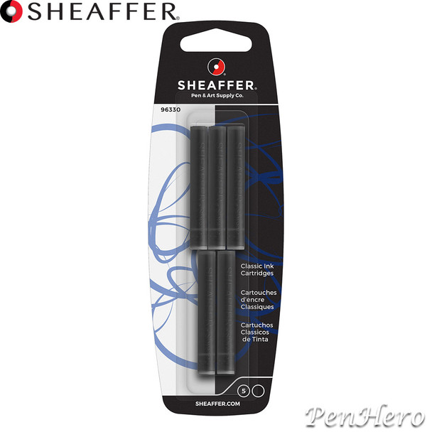Sheaffer Skrip Ink Cartridges Black - Pack of Five