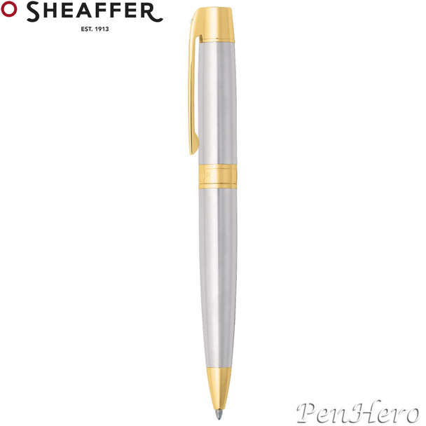 Sheaffer 300 Brushed Chrome G/T Ballpoint Pen