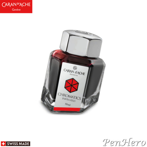 Caran d'Ache Bottled Ink Infra Red Ink Bottle