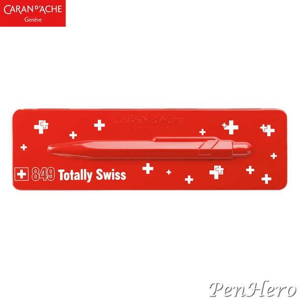 Caran d'Ache 849 TOTALLY SWISS ballpoint pen 849.053, with holder