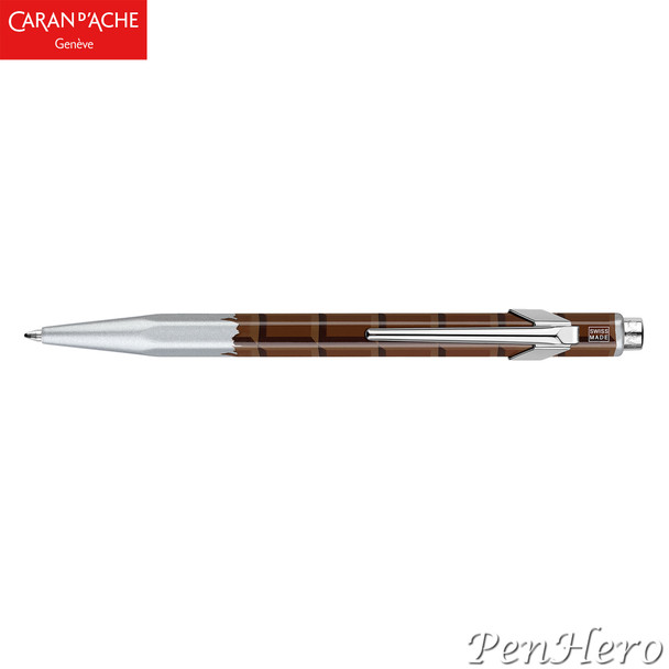 Caran d'Ache 849 TOTALLY SWISS CHOCOLATE ballpoint pen 849.752, with holder