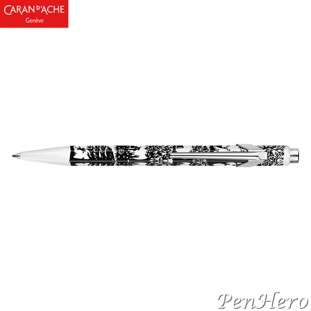 Caran d'Ache 849 TOTALLY SWISS PAPERCUT ballpoint pen 849.754, with holder