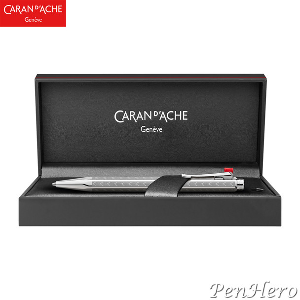 Caran d'Ache Ecridor Chevron Palladium-coated Ballpoint Pen 890.286