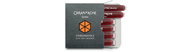 Caran d'Ache Electric Orange Ink Cartridges