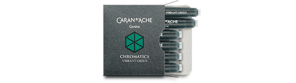 Caran d'Ache Vibrant Green Ink Cartridges