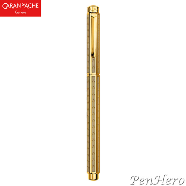Caran d'Ache Ecridor Chevron Gold-plated Fountain Pen Medium 958.208