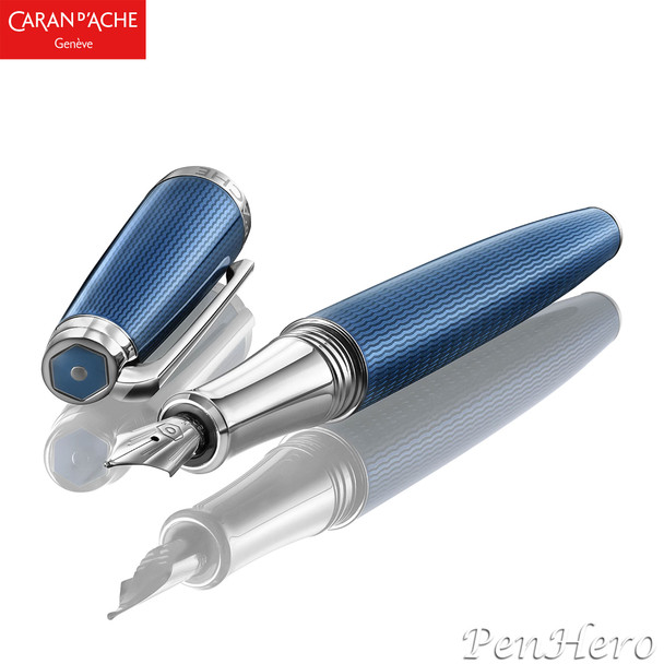 Caran d'Ache Leman Grand Bleu Fountain Pen Medium 4799.168