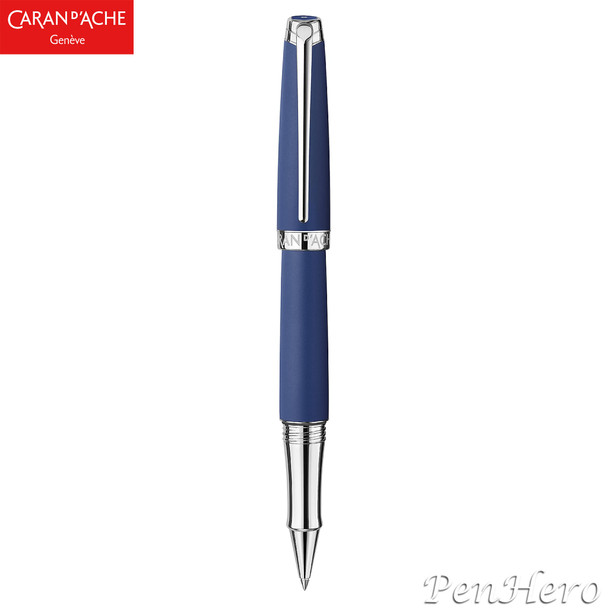 Caran d'Ache Leman V2 Blue Night Matte Rollerball Pen 4779.449