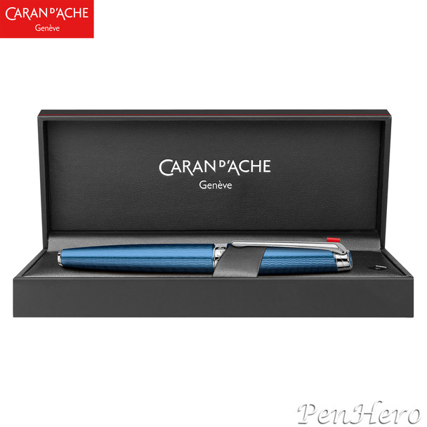 Caran d'Ache Leman Grand Bleu Fountain Pen Fine 4799.158