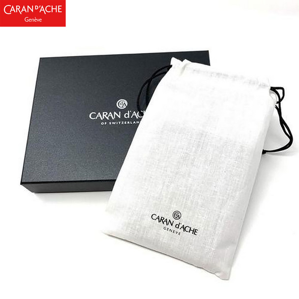 Caran d'Ache Leman Black Single Pen Leather Case