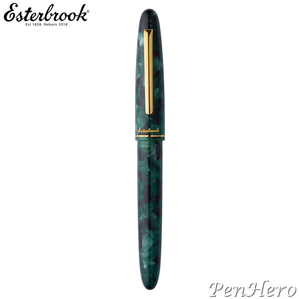 Esterbrook Estie Evergreen Gold Trim Fountain Pen Broad