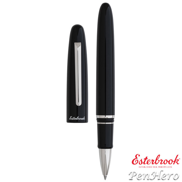 Esterbrook Estie Ebony Black Palladium Plate Trim Rollerball Pen E107