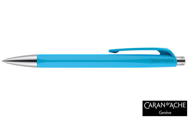 Caran d'Ache 888 Infinite Turquoise Blue ballpoint pen 888.171