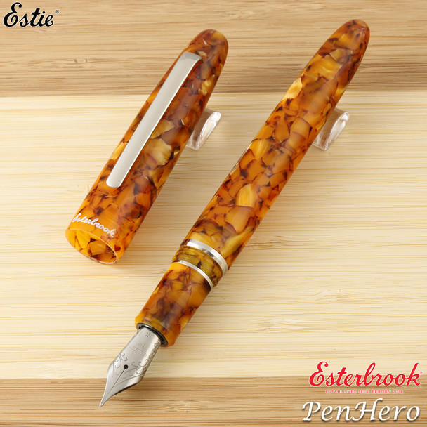 Esterbrook Estie Honeycomb Palladium Plate Trim Fountain Pen Extra Fine E436-EF