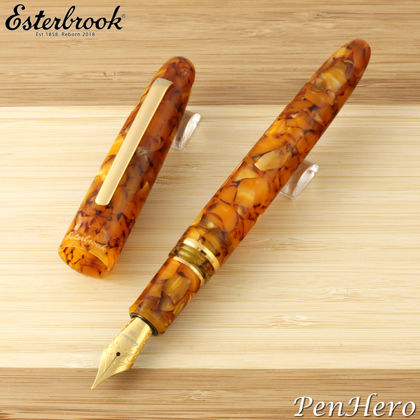 Esterbrook Estie Honeycomb Gold Plate Trim Fountain Pen Medium