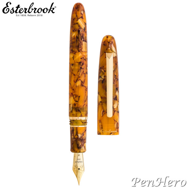 Esterbrook Estie Honeycomb Gold Plate Trim Fountain Pen Medium