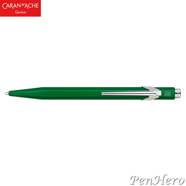 Caran d'Ache 849 Metal Green Ballpoint Pen 849.210