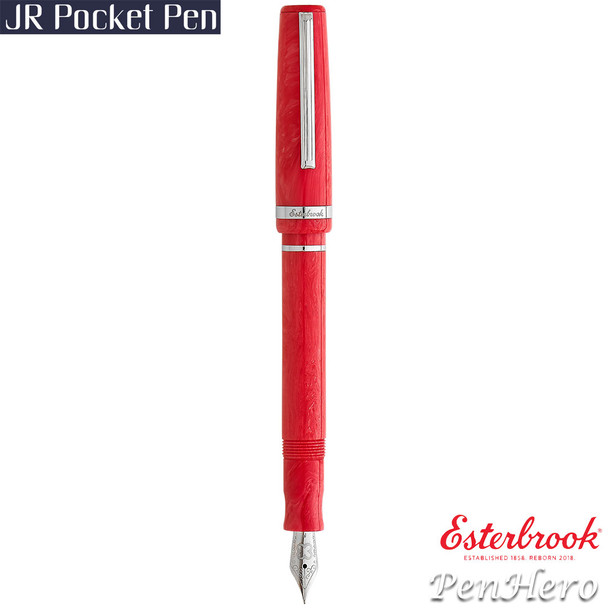 Esterbrook JR Pocket Pen Carmine Red Fountain Pen Extra Fine EJRRED-EF