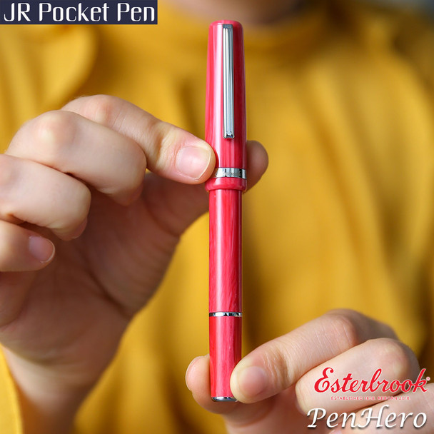 Esterbrook JR Pocket Pen Carmine Red Fountain Pen 1.1 Stub EJRRED-S