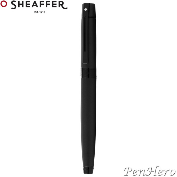 Sheaffer 300 Matte Black Lacquer Fountain Pen Medium