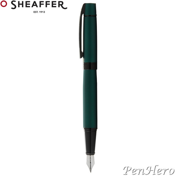Sheaffer 300 Matte Green Lacquer Fountain Pen Medium