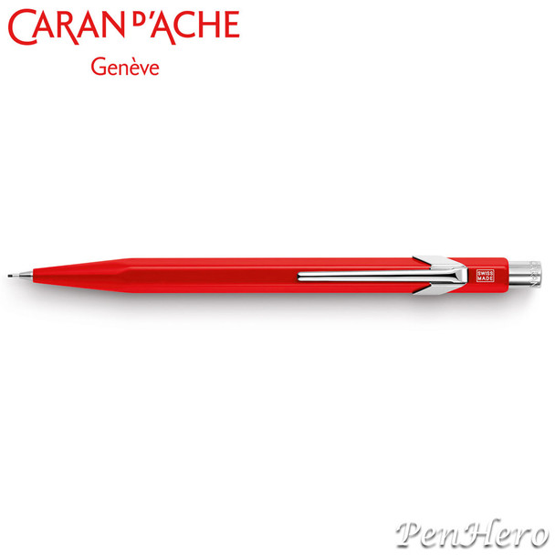 Caran d'Ache 844 Metal Red 0.7mm Mechanical Pencil 844.070