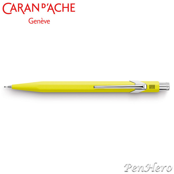 Caran d'Ache 844 Metal Flourescent Yellow 0.7mm Mechanical Pencil 844.470