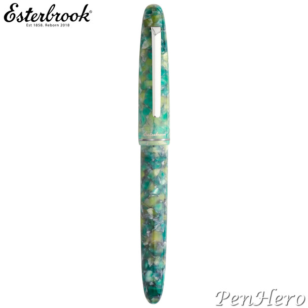 Esterbrook Estie Sea Glass Palladium Plate Trim Fountain Pen Broad