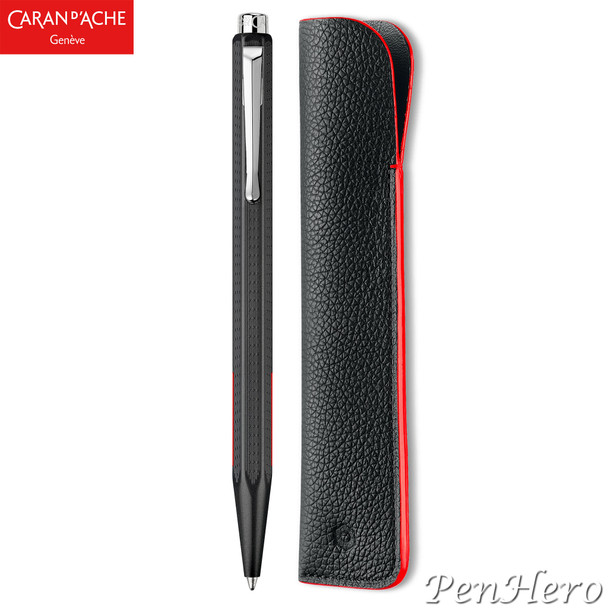Caran d'Ache Ecridor Racing Ballpoint Pen & Leather Case