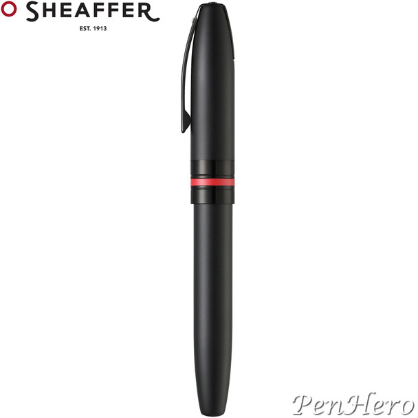 Sheaffer Icon Matte Black Lacquer Rollerball Pen with FREE Leather Pen Case