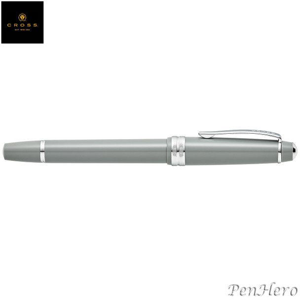 Cross Bailey Light Polished Gray Resin Fountain Pen Medium AT0746S-3MS