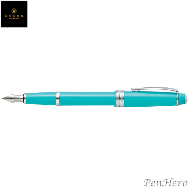 Cross Bailey Light Polished Teal Resin Fountain Pen Medium AT0746-6MS