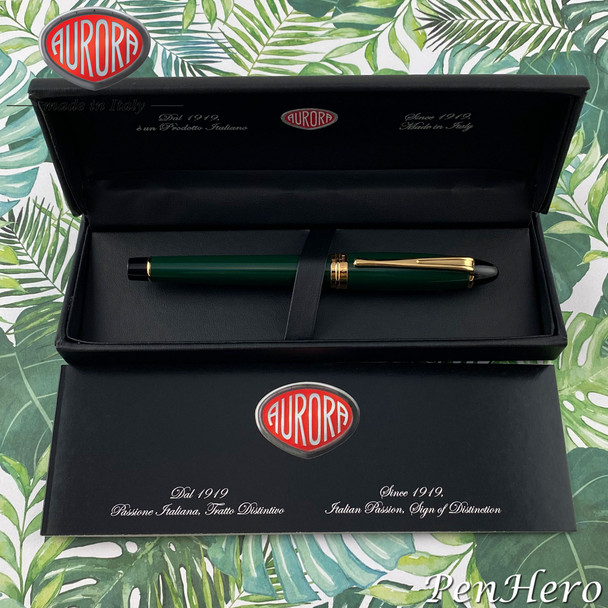 Aurora Ipsilon Green Rollerball Pen B71-V
